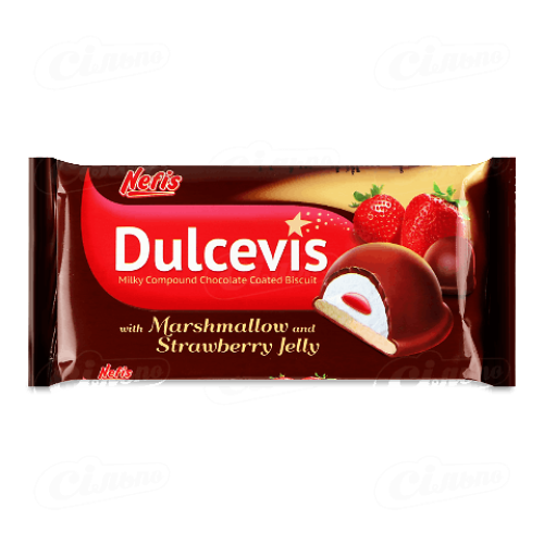 Печиво Nefis Dulcevis з маршмеллоу глазуроване, 70г