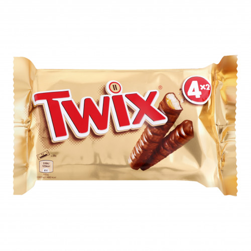 Печиво пісочне з карамеллю, вкрите молочним шоколадом Twix м/у 200г