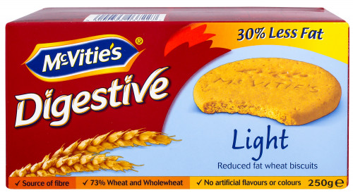 Печиво пшеничне зі зниженим вмістом жиру Light Digestive McVitie's к/у 250г