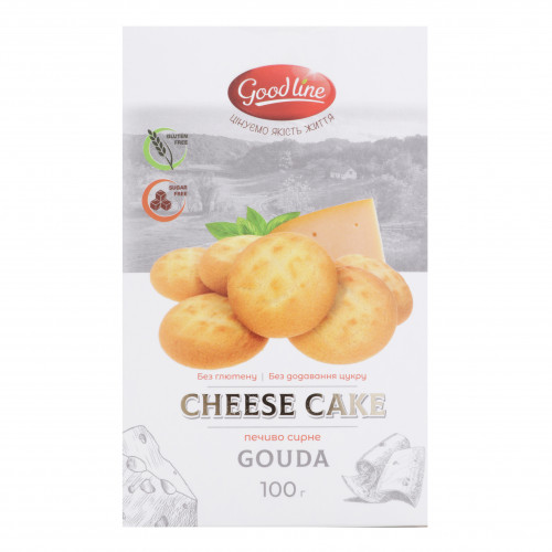 Печиво сирне Gouda Good Line к/у 100г