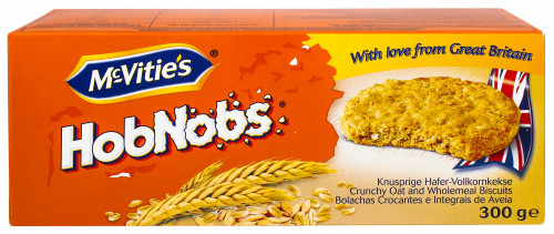 Печиво вівсяне з цільнозернового борошна Hobnobs McVitie's к/у 300г