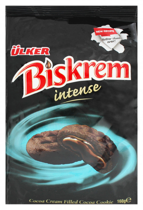 Печиво з какао з начинкою з шоколадного крему Intense Biskrem Ulker м/у 160г