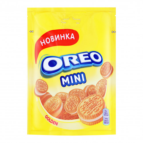 Печиво з начинкою з ванільним смаком Mini Golden Oreo д/п 100г