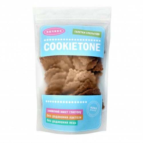 Печиво затяжне Галетки спельтові Cookietone д/п 100г