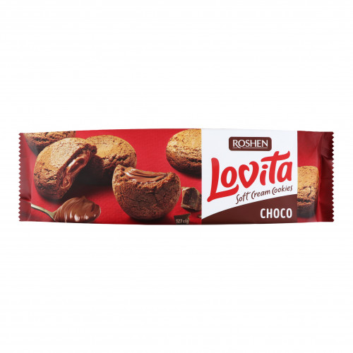 Печиво здобне Choco Soft Cream Cookies Lovita Roshen м/у 127г