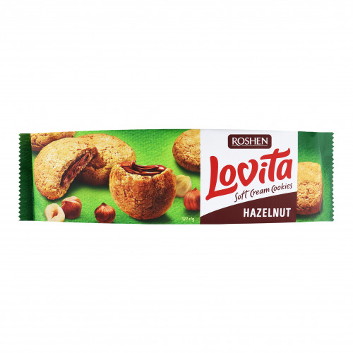 Печиво здобне Hazelnut Soft Cream Cookies Lovita Roshen м/у 127г