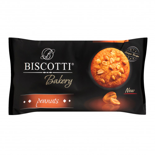 Печиво здобне пісочно-відсадне з арахісом Bakery Biscotti м/у 150г