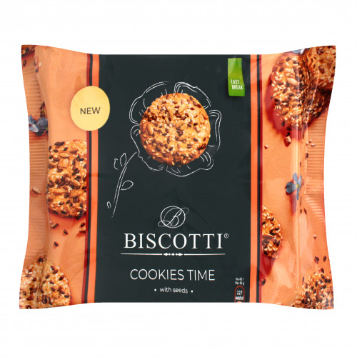 Печиво здобне пісочно-відсадне з насінням Cookies time Biscotti кг