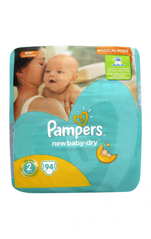 Підгузки дитячі 3-6кг New baby-dry Pampers 94шт