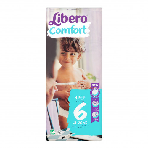 Підгузки для дітей 13-20кг Comfort 6 Libero 44шт