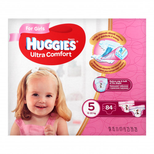 Підгузки Huggies UC Box (5) girl 84 шт
