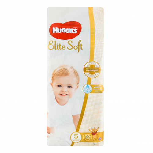 Підгузки Huggies Elite Soft 5 15-22кг 50шт
