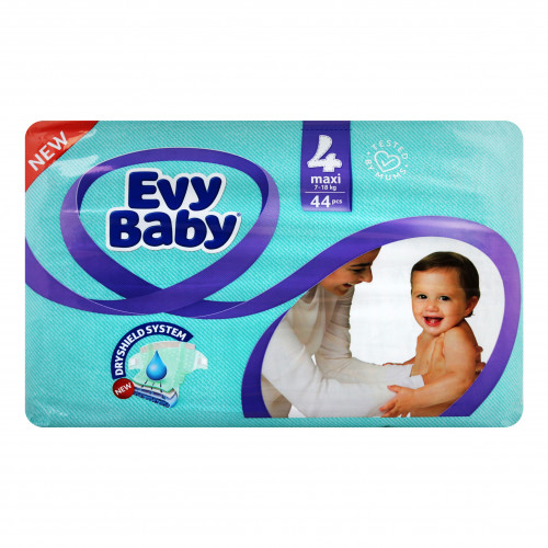 Підгузники для дітей 7-18кг 4 Maxi Evy Baby 44шт