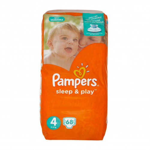 Підгузники Jumbo Pack Sleep&Play Chamomile Maxi Pampers 4 7-18кг 68шт