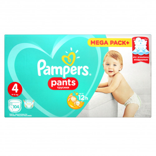 Підгузники-трусики дитячі Pampers Pants Maxi 104