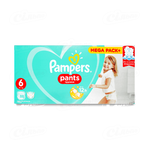 Підгузники-трусики Pampers Pants Extra Large 15+кг, 88шт/уп