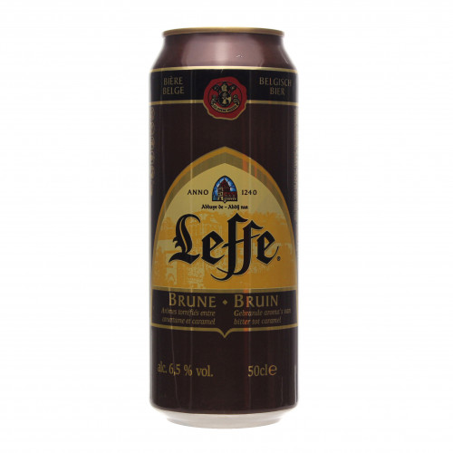 Пиво 0.5л 6.5% темне пастеризоване Bruin Leffe з/б