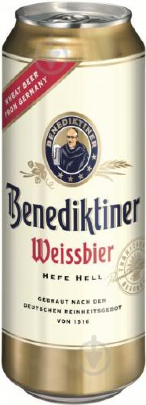 Пиво Benediktiner Weissbier 5,4% 0,5л