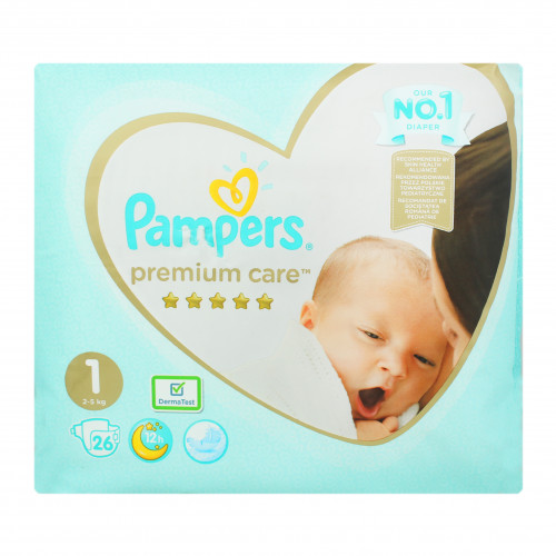 Підгузки Pampers Premium Care розмір 1 Newborn 2-5кг 26шт