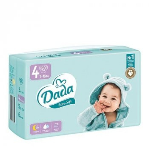 Подгузники Dada Extra Soft 4 (7-16 кг) 50 шт (5903933668222) 