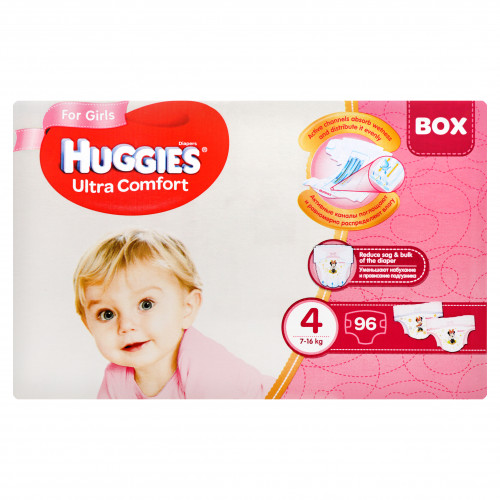 Подгузники Huggies Ultra Comfort Disney Box 4 для девочек, 96 шт.