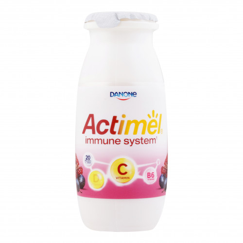 Продукт кисломолочний 1.5% Гранат-чорниця Actimel п/пл 100г
