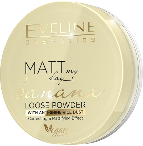 Рассыпчатая банановая пудра для лица - Eveline Cosmetics Matt My Day Banana Powder