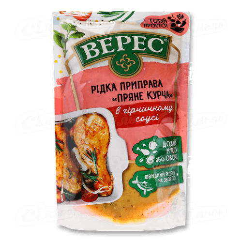 Рідка приправа Верес Пряне курча з гірчичним соусом 200г