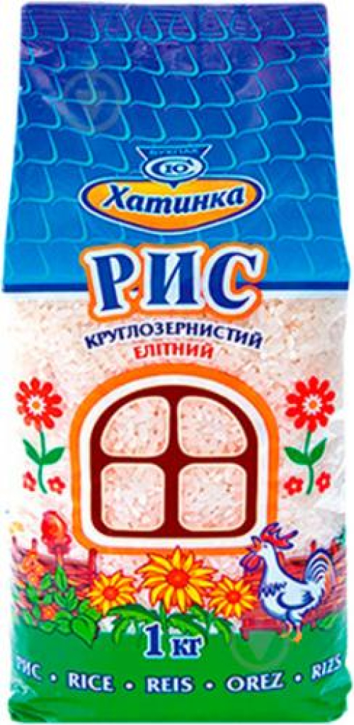 Рис круглий Хатинка В*, 1кг