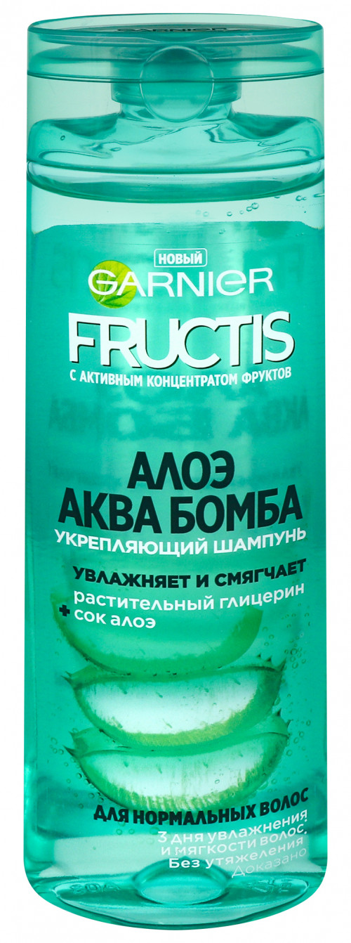 Шампунь Garnier Fructis Аква Бомба Алое для нормального волосся 400мл
