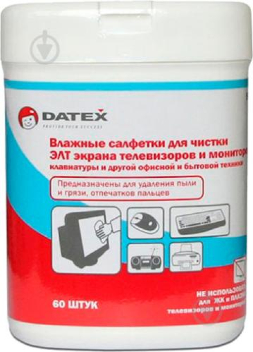 Серветки вологі  DATEX Д/моніт N-5824, шт