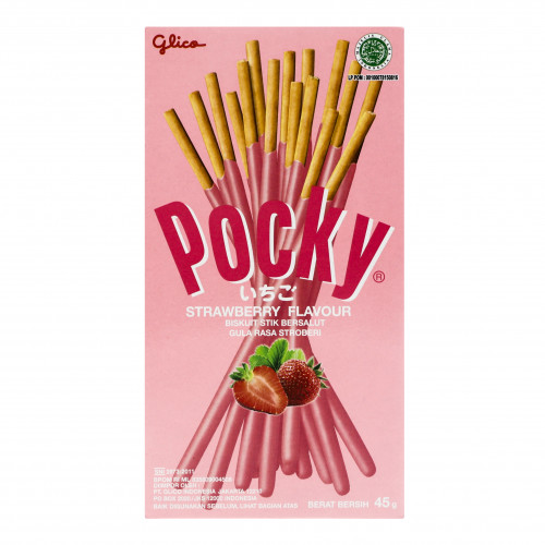 Соломка бісквітна зі смаком полуниці Pocky к/у 45г