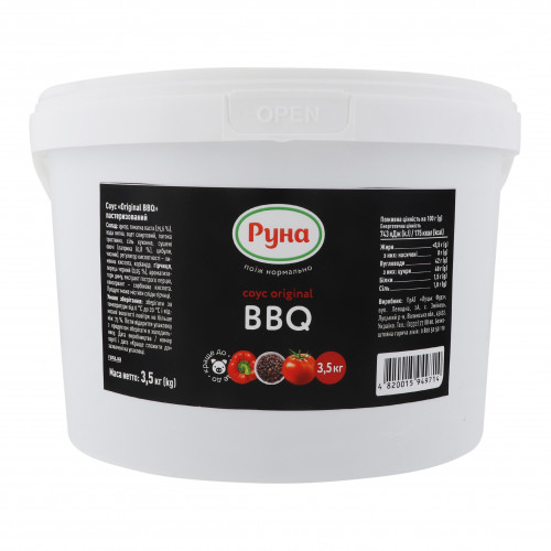 Соус Original BBQ Руна відро 3.5кг