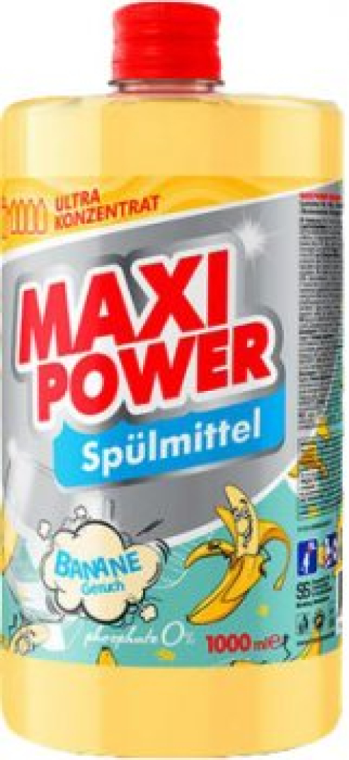 Средство для мытья посуды Maxi Power Банан запаска 1л (4823098411987) 