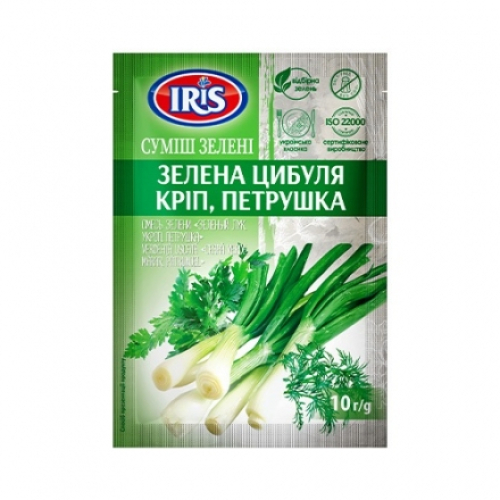 Суміш зелені 10г Iris зелена цибуля кріп, петушка м/уп