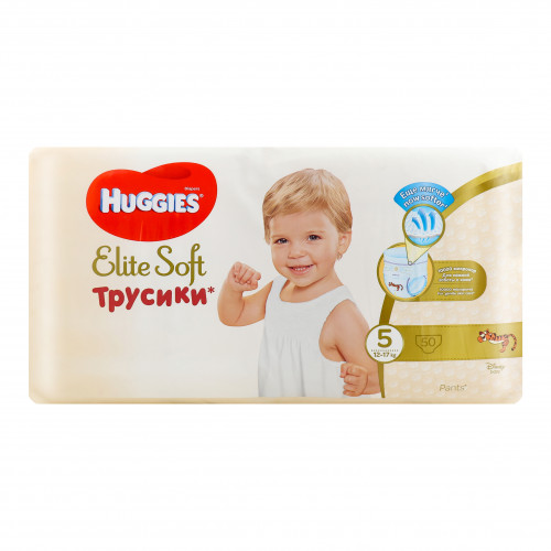 Трусики-підгузники для дітей 12-17кг 5 Elite Soft Huggies 50шт