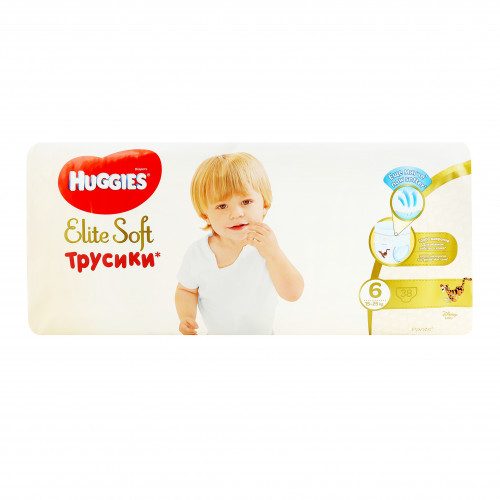 Трусики-підгузники для дітей 15-25кг 6 Elite Soft Huggies 38шт