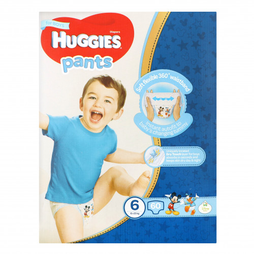 Трусики-підгузники для хлопчиків дитячі гігієнічні 15-25кг Huggies 60шт