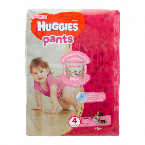 Підгузки-трусики Huggies для дівчаток 4 9-14кг 36шт