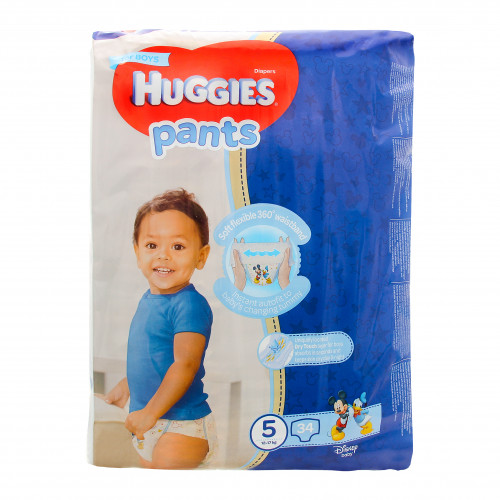 Трусики-підгузники Huggies Pants 5 для хлопчиків 12-17кг 34шт