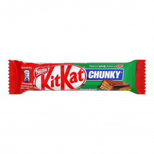 Вафлі у молочному шоколаді з лісовим горіхом Chunky Kit Kat м/у 42г