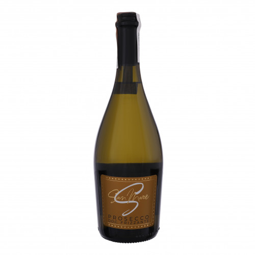 Вино 0.75л 10.5% біле брют газоване Prosecco DOC Frizzante San Mare пл