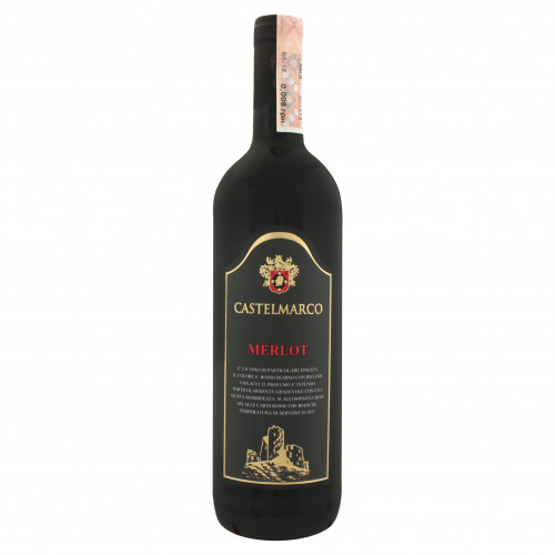 Вино 0.75л 12% червоне сухе Merlot Castelmarco пл