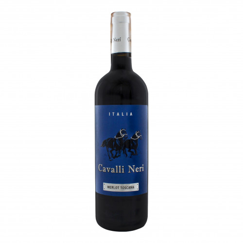 Вино 0.75л 12.5% червоне сухе Merlot Toscana IGT Cavalli Neri пл