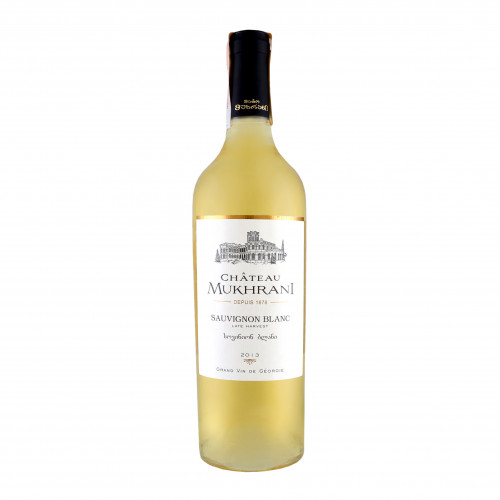 Вино 0.75л 13.5% біле напівсолодке Sauvignon Blanc Chateau Mukhrani пл