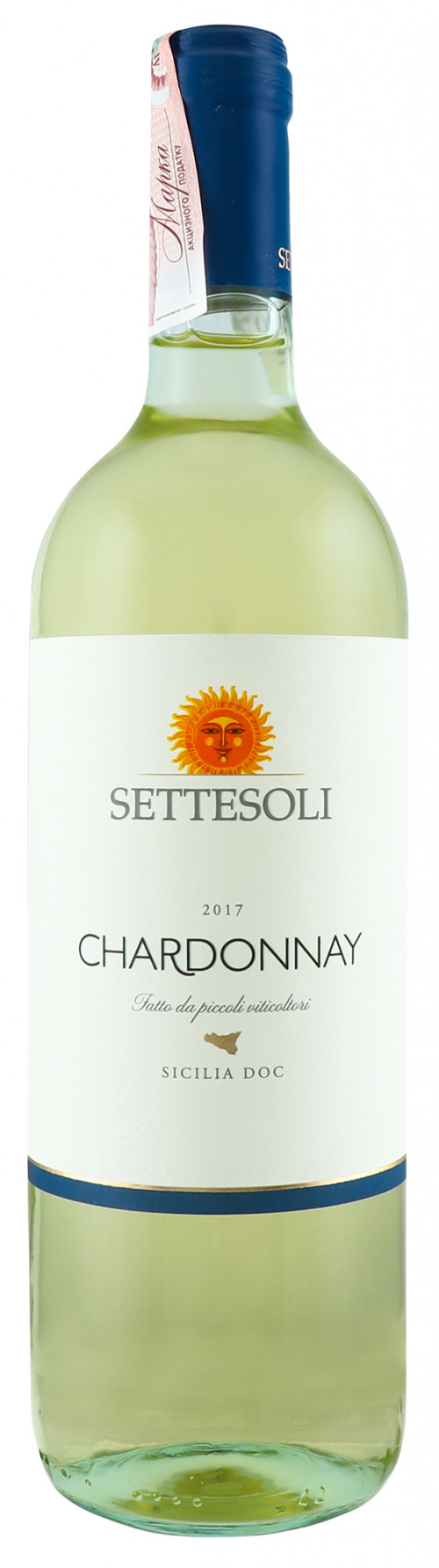 Вино 0.75л 13.5% біле сухе Chardonnay Settesoli пл