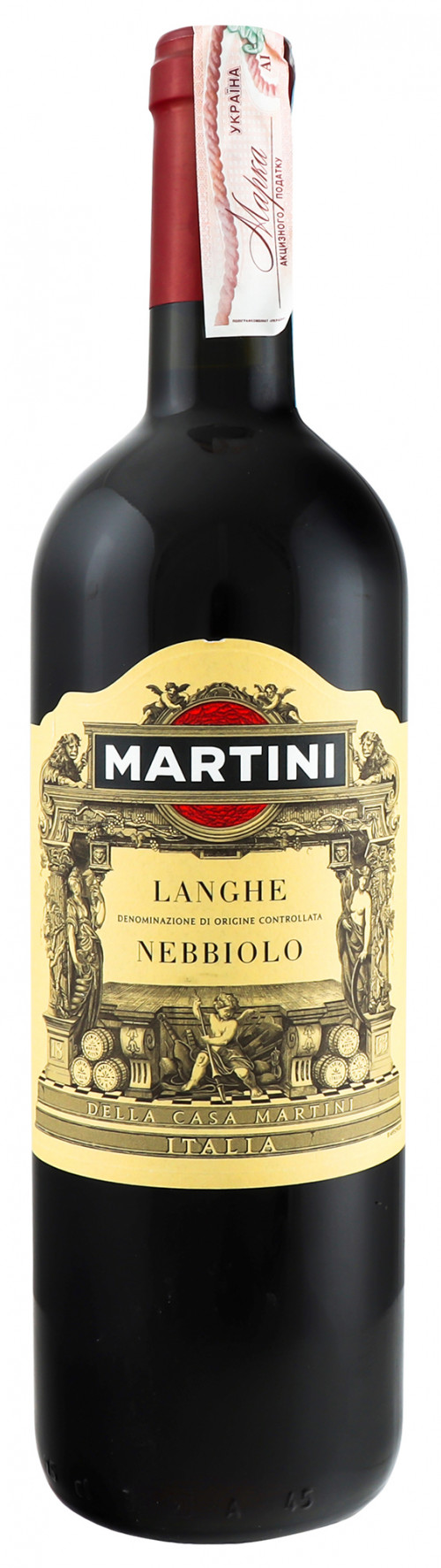 Вино 0.75л 13.5% червоне сухе Langhe Nebbiolo Martini пл