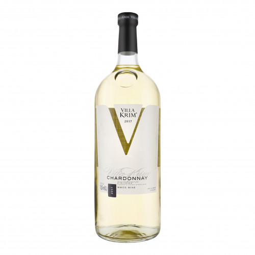 Вино 1.5л 9.5-14% біле сухе Chardonnay Villa Krim пл