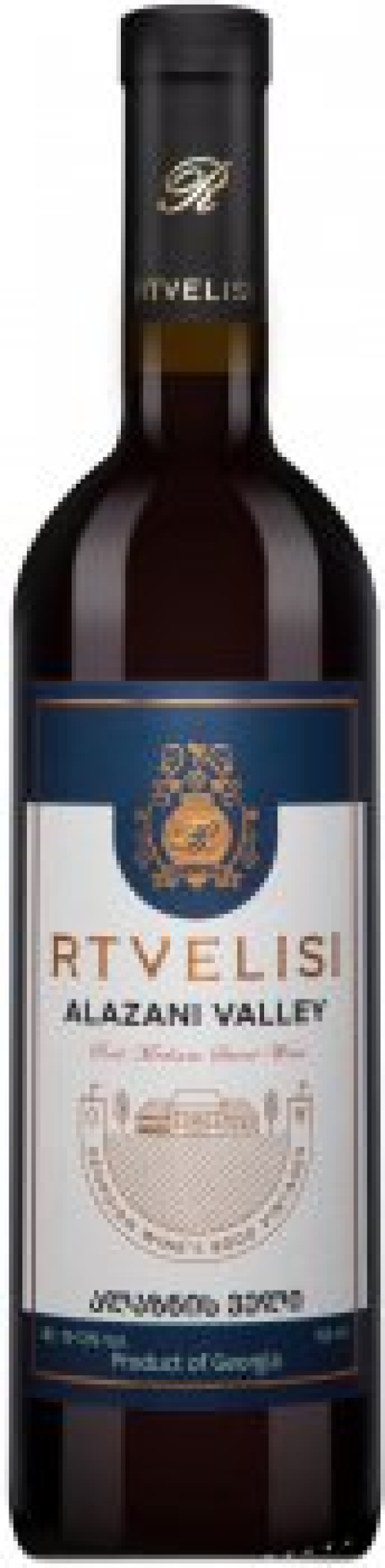 Вино Алазанська долина червоне н/солодке 11-13% 0,75л Ртвелісі
