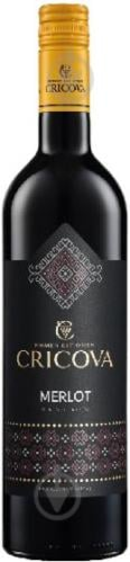 Вино червоне сухе Cricova Merlot Національне  0.75л